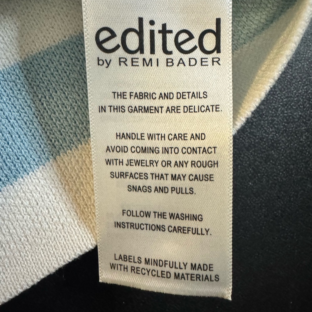 Edited by Remi Bader Blue Knit Tank Top - Picture 3 of 16
